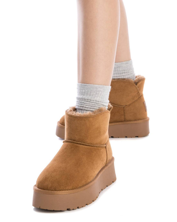 Tronchetto platform donna xti camel 142197