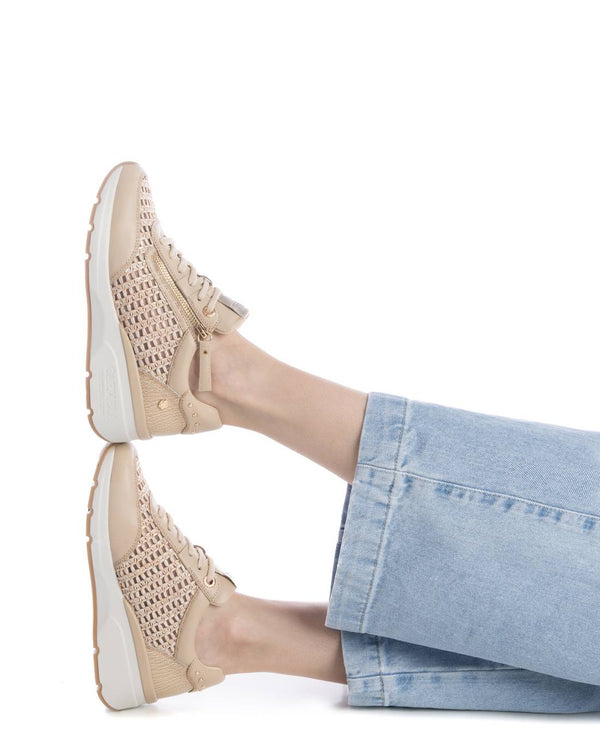 Sneakers donna carmela pelle beige 162326