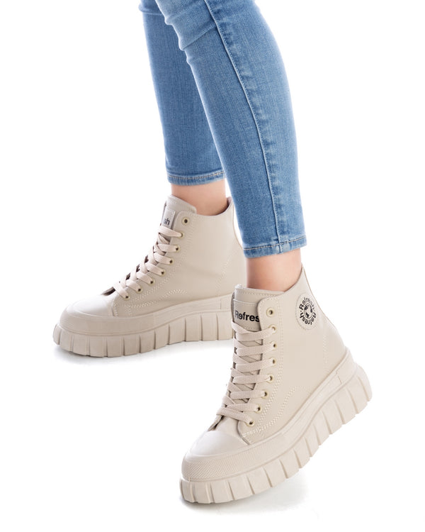 Sneakers donna platform refresh alla caviglia taupe 170114