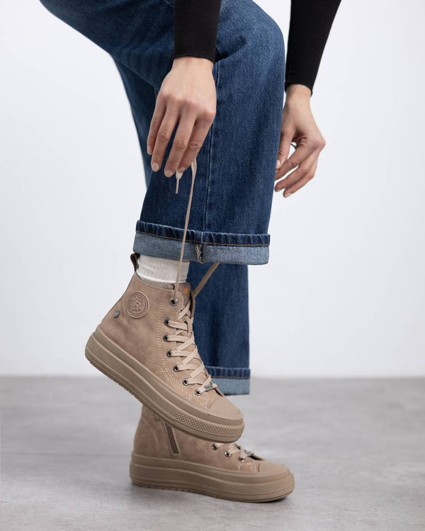 Sneakers donna platform refresh taupe 173074