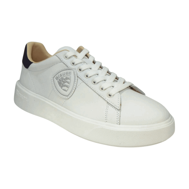 Sneakers uomo blauer white/navy s5buck01/lea