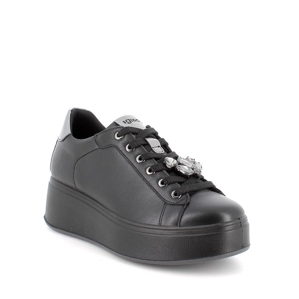 Sneakers donna igi&co pelle nero 8671200