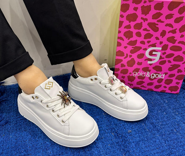 Sneakers donna gold&gold nero gb916