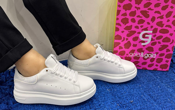 Sneakers donna gold&gold silver gb921