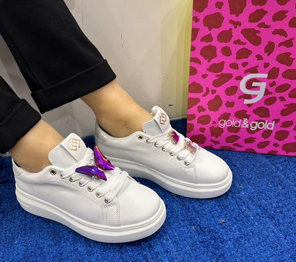 Sneakers donna gold&gold fucsia gb933