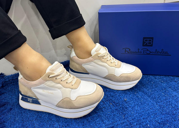 Sneakers donna renato balestra beige rb2517