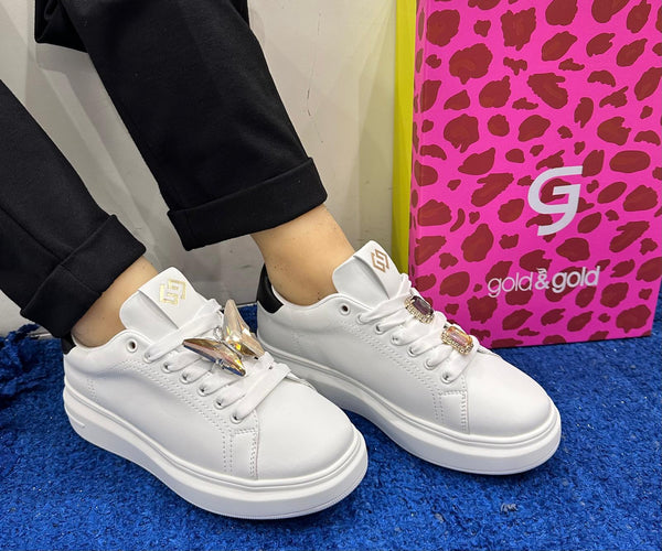 Sneakers donna gold&gold nero gb933