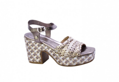 Sandalo donna carmela pelle piombo 162224