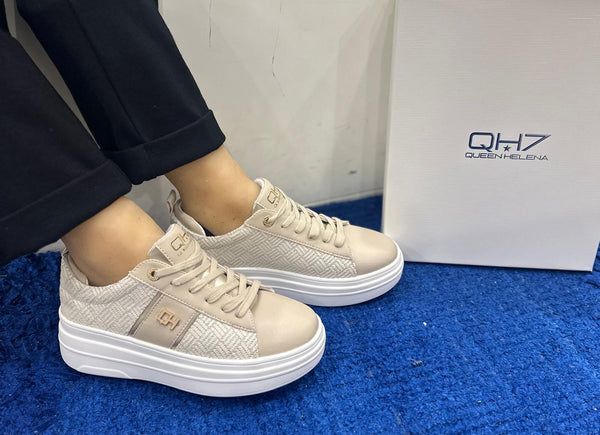 Sneakres donna queen helena beige qh9006