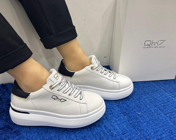 Sneakers donna queen helena white/black qh9003
