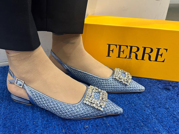 Ballerina slingback ferré sky f020