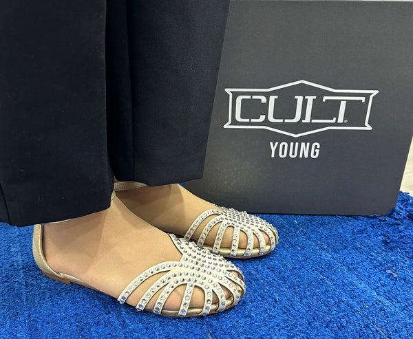 Sandalo donna cult young gold t-230