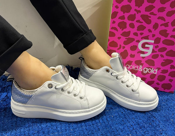 Sneakers donna gold&gold silver gb919