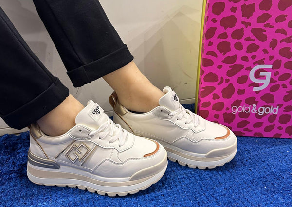 Sneakers donna gold&gold beige gb947