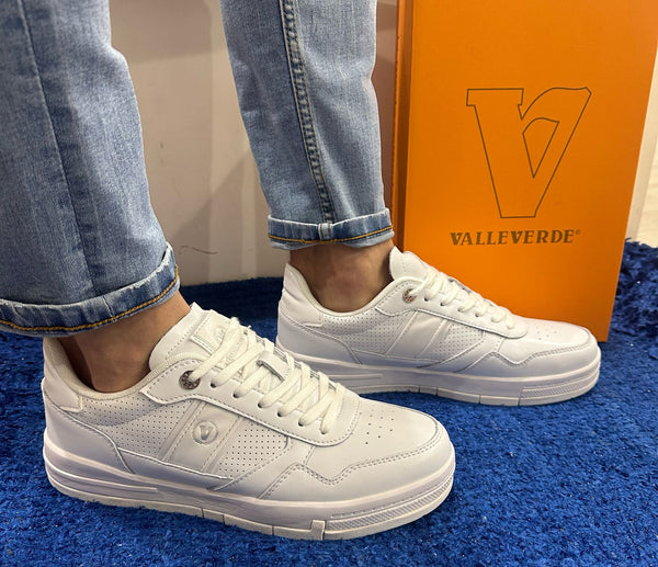 Sneakers uomo valleverde in pelle white 38800