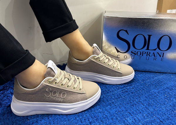 Sneakers donna solo soprani ecoepelle/tessuto heart laura scw514p80