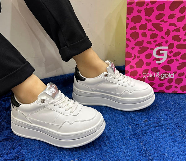 Sneakers donna gold&gold nero gb952