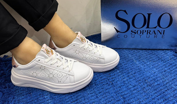 Sneakers donna solo soprani ecoepelle white chiara scw514p85