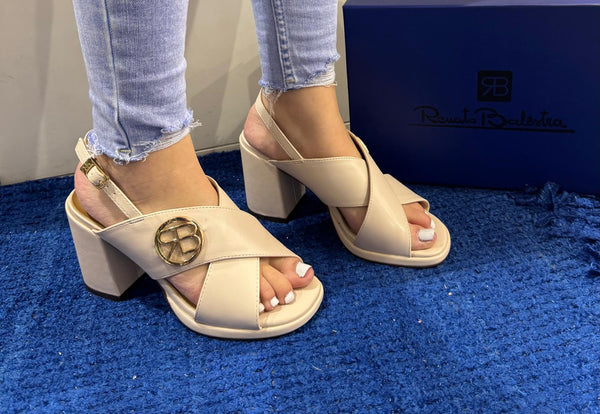 Sandalo donna renato balestra beige rws4108