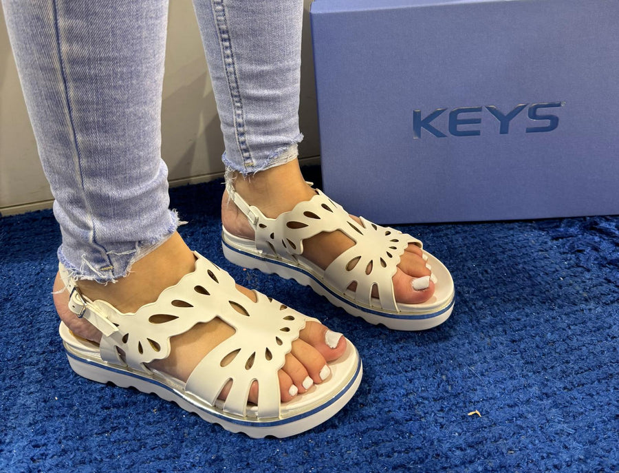 Sandalo donna keys white k11040