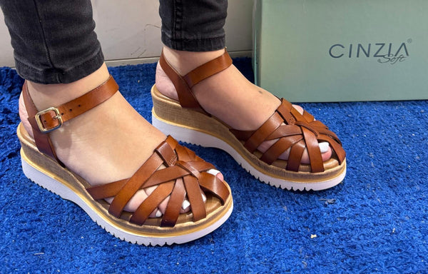 Sandalo donna cinzia soft cuoio el2980108 002