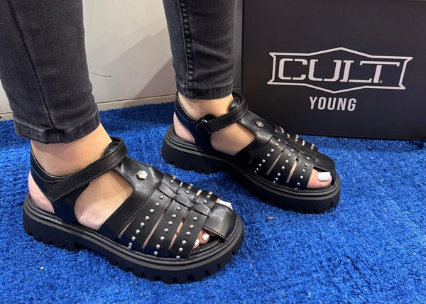 Sandalo donna cult young black t-263