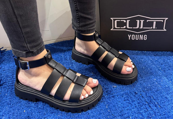 Sandalo donna cult young black t-267