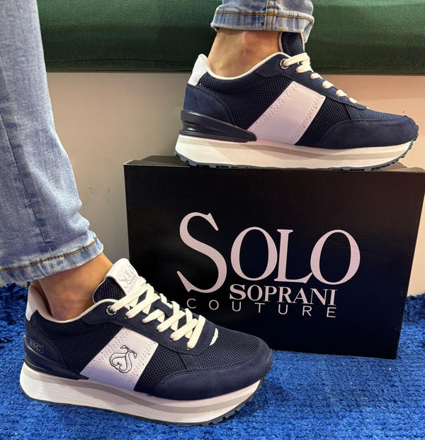 Sneakers uomo solo soprani navy twister scm513p18