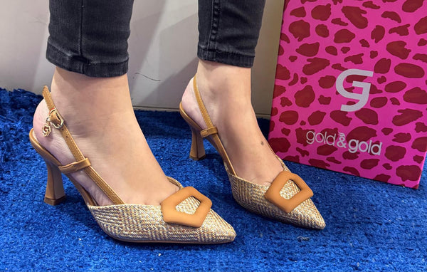 Décolleté donna gold&gold camel gp777