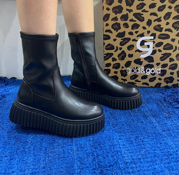 Tronchetto chunky gold&gold nero gy441