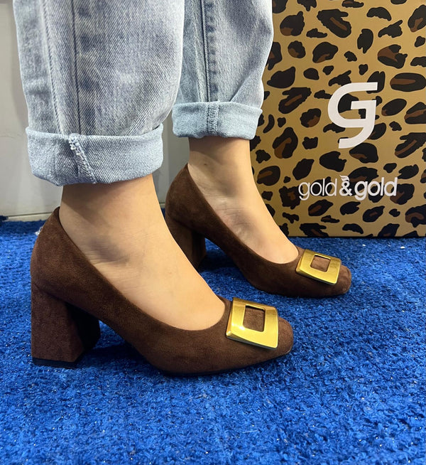 Décolleté donna gold&gold brown gv105