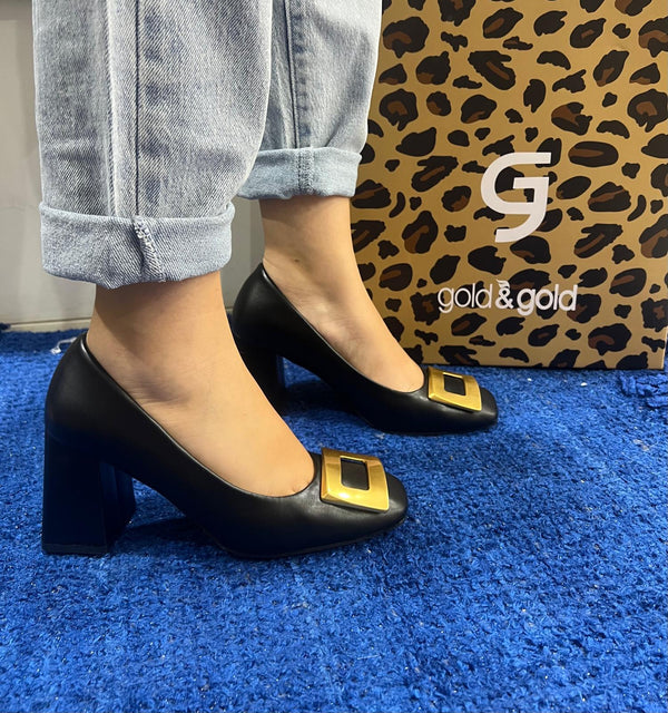 Décolleté donna gold&gold nero gv105