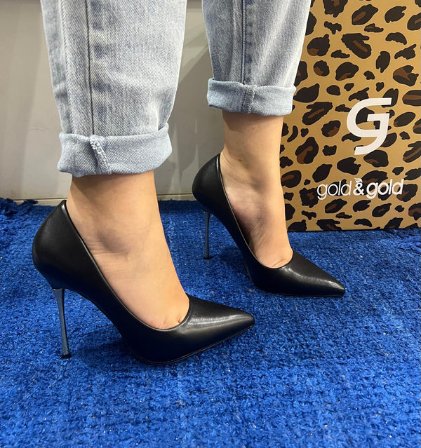 Décolleté donna gold&gold nero gp846