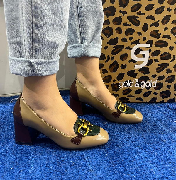 Décolleté donna gold&gold taupe gp885