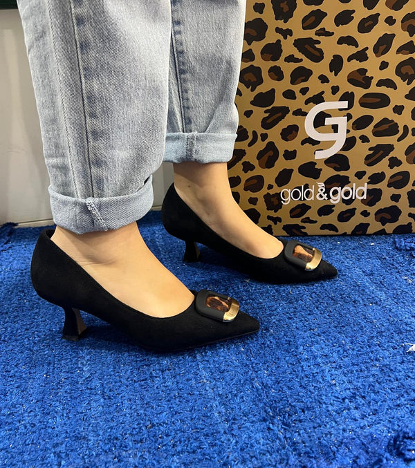 Décolleté donna gold&gold nero gp880
