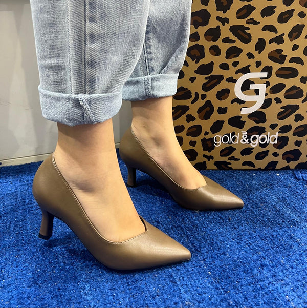 Décolleté donna gold&gold taupe gd25