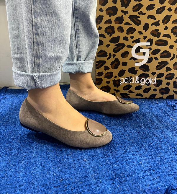 Ballerina donna gold&gold taupe gd327