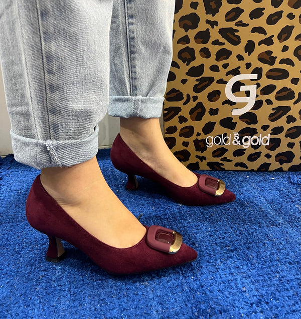 Décolleté donna gold&gold bordeaux gp880