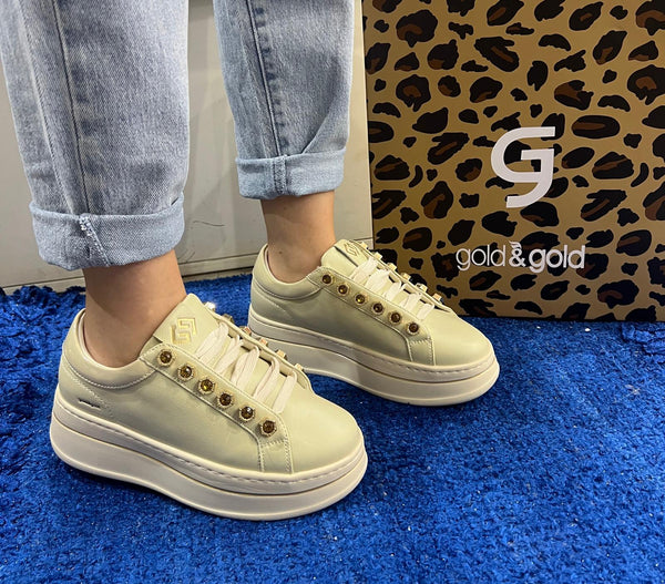 Sneakers donna gold&gold beige gb986