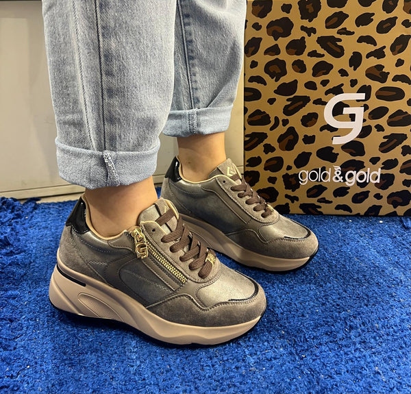 Sneakers donna gold&gold khaki gb1015