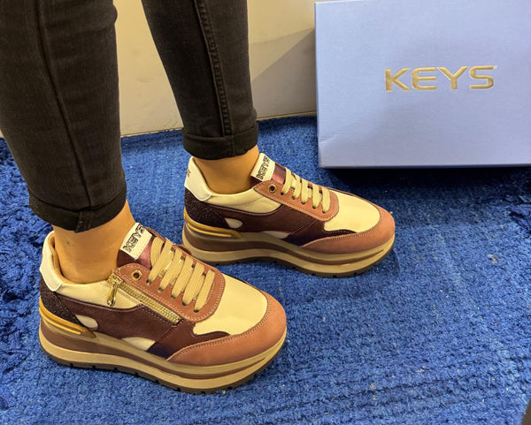 Sneakers donna keys cameo/crema/white k11230