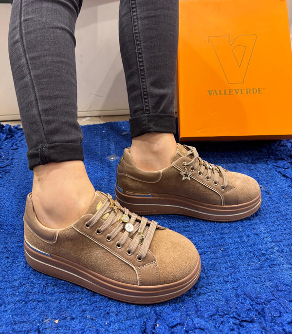 Sneakers donna valleverde taupe 35480