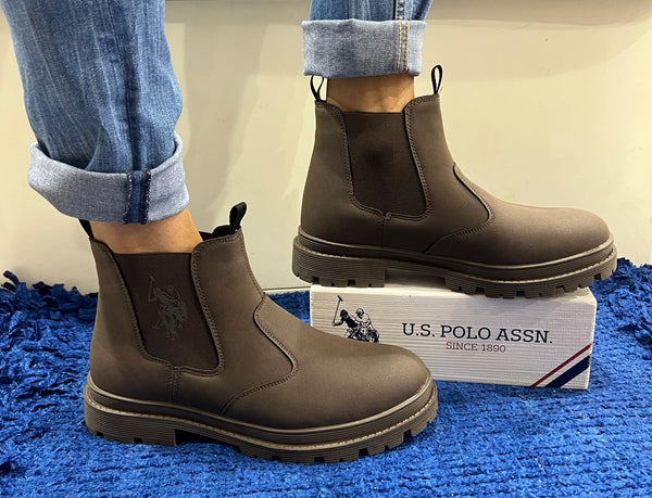 Stivaletto uomo u.s. polo assn. marrone berlin003-dbr003