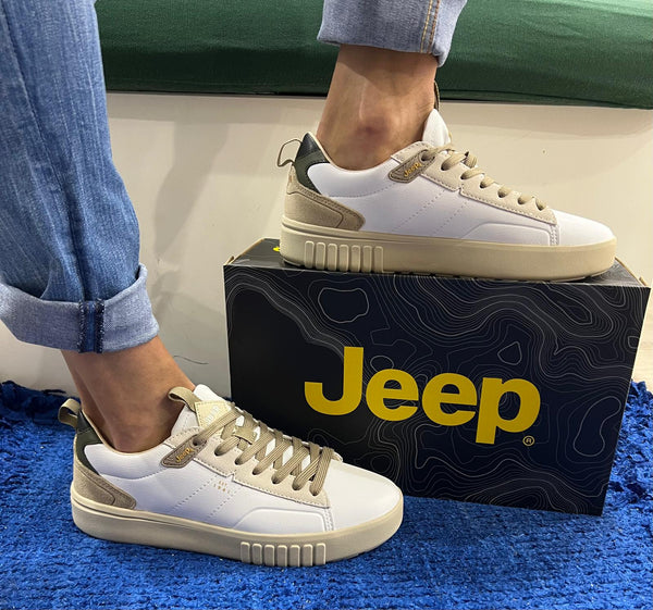 Sneakers uomo jeep white rocks jm52090a