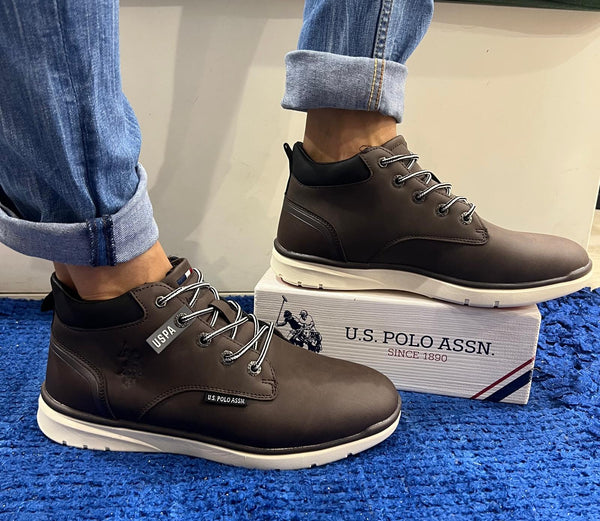 Sneakers uomo u.s. polo assn. marrone ygor010-dbr003