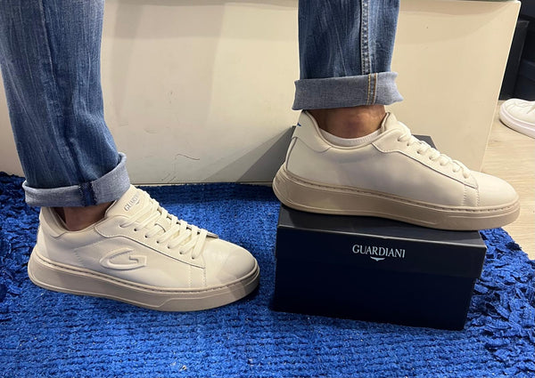 Sneakers uomo guardiani pelle off white new era 4518 agm451800