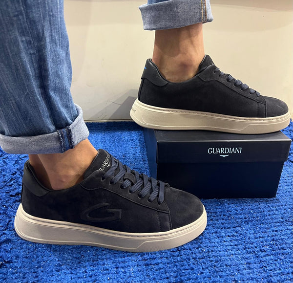 Sneakers uomo guardiani camoscio navy new era 4519 agm451902