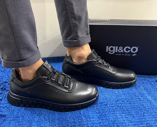 Sneakers uomo igi&co pelle nero 8618800