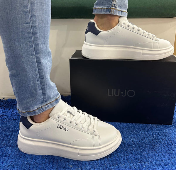 Sneakers uomo liu jo white/blue big01