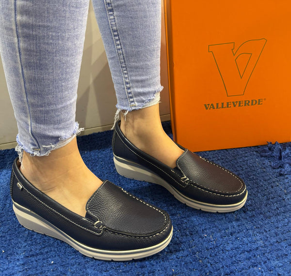 Mocassino donna valleverde navy 11050